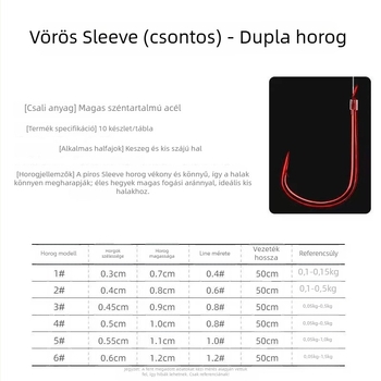 Kézzel készített Ise-Ni horog, tövises horoggal és hüvelyével
