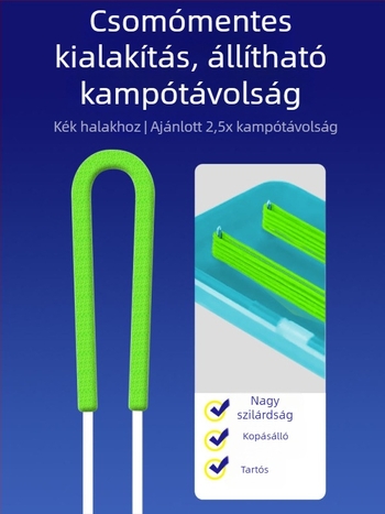 Kész duplahorgos rig nagyhalakhoz, Iseni horogokkal, Chinu horogokkal összekötve, fenekezéshez tározóban