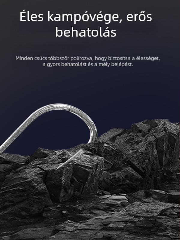 Answer No. 10 kettős horog, PE zsinór, karbonmag belső, tilápia és keszeg számára