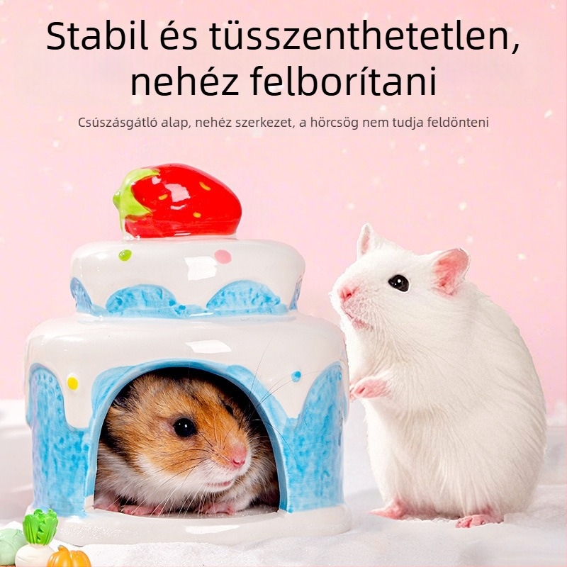 Hörcsög kerámiafészek nyári hűtéshez (Anyag: kerámia; Márka: Weibi; Alkalmazható: Hörcsög; Szezon: Általános)