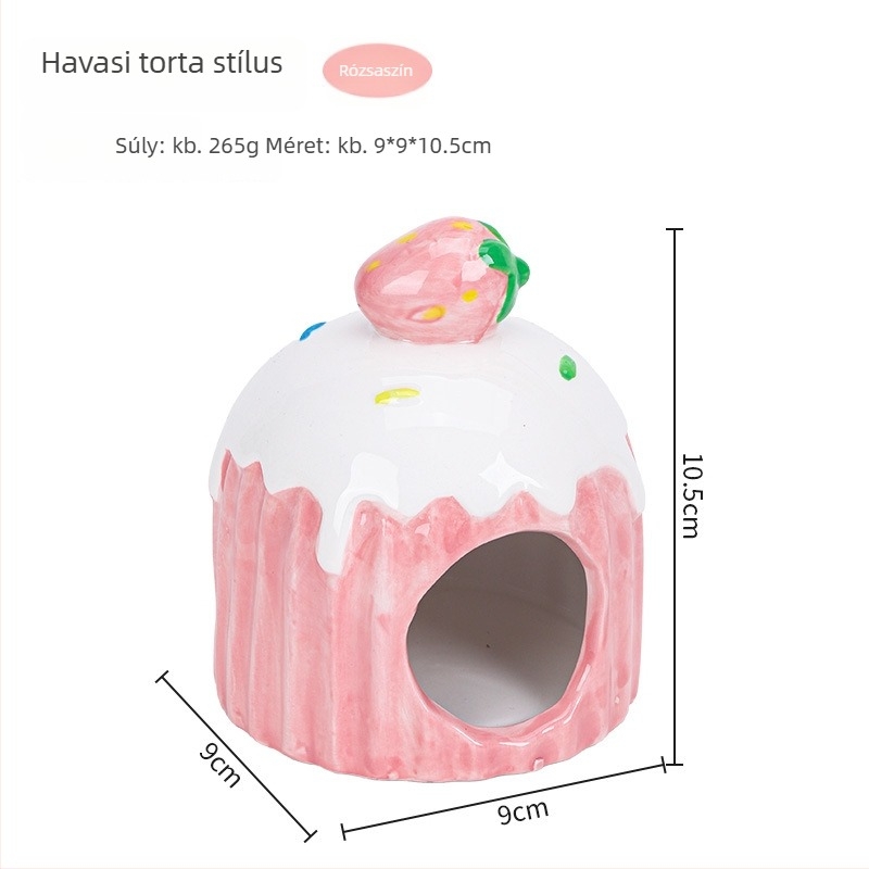 Hörcsög kerámiafészek nyári hűtéshez (Anyag: kerámia; Márka: Weibi; Alkalmazható: Hörcsög; Szezon: Általános)
