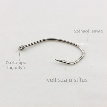 Qingjin Tengeri sügér élő csalihorg No.16, folyóhorgászathoz