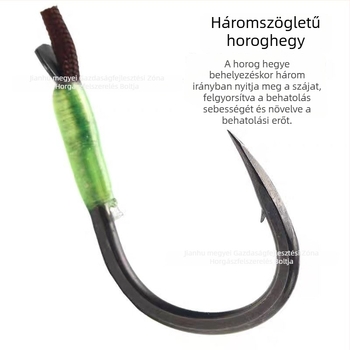 BKK új Iseni csomó nélküli horogkészlet, 3x erős damillal és dupla horoggal