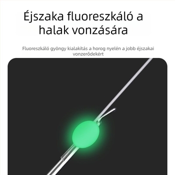 Jéghez tervezett horgászrig tüskékkel crucian carp és white bream számára, Akita Fox horogok, világító horogok