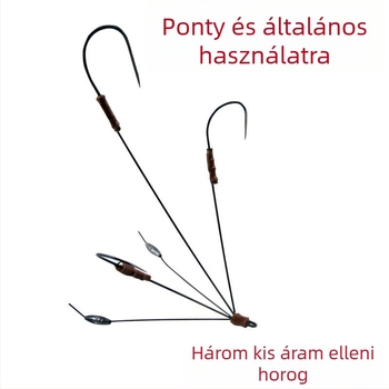 Blade horgászhorog háromkarom kialakítással, éles, folyóparti horgászat
