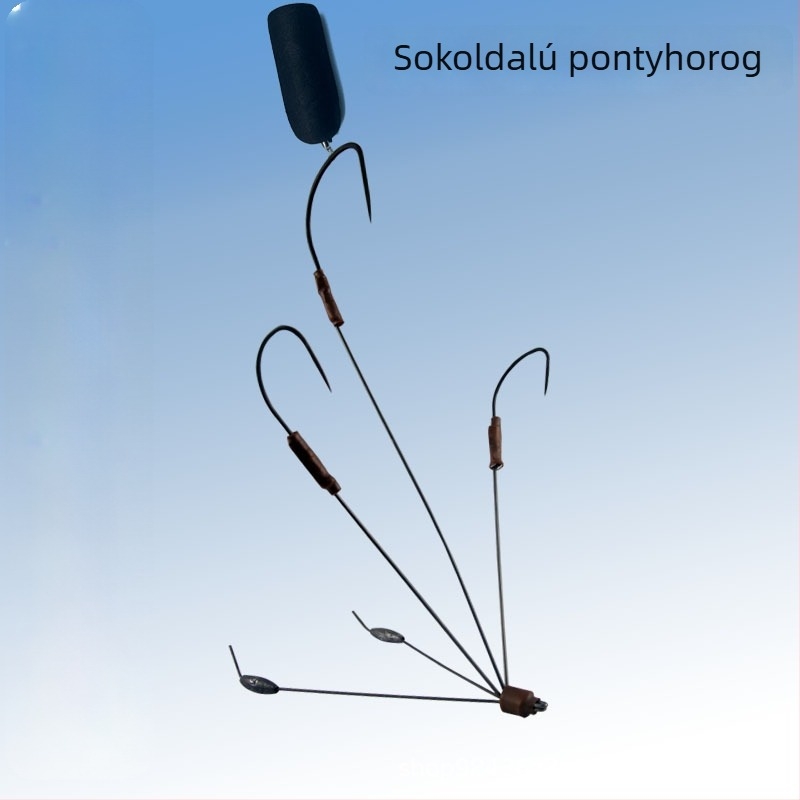 Blade horgászhorog háromkarom kialakítással, éles, folyóparti horgászat