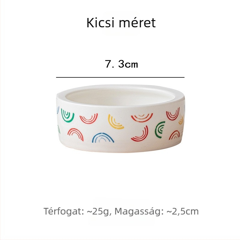Kerámiás papagáj etető tál, fiatal madaraknak, fröccsenésbiztos, ütésálló, kiegészítő a ketrechez