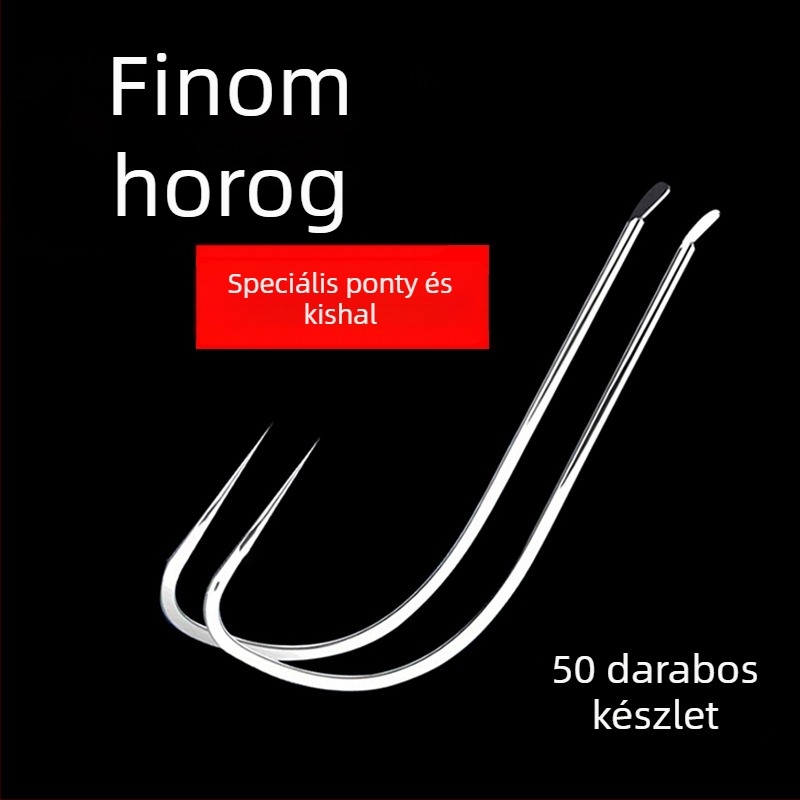 Guole tövises horgászhorog, 5 darabos készlet, 1000 db, folyami horgászatához
