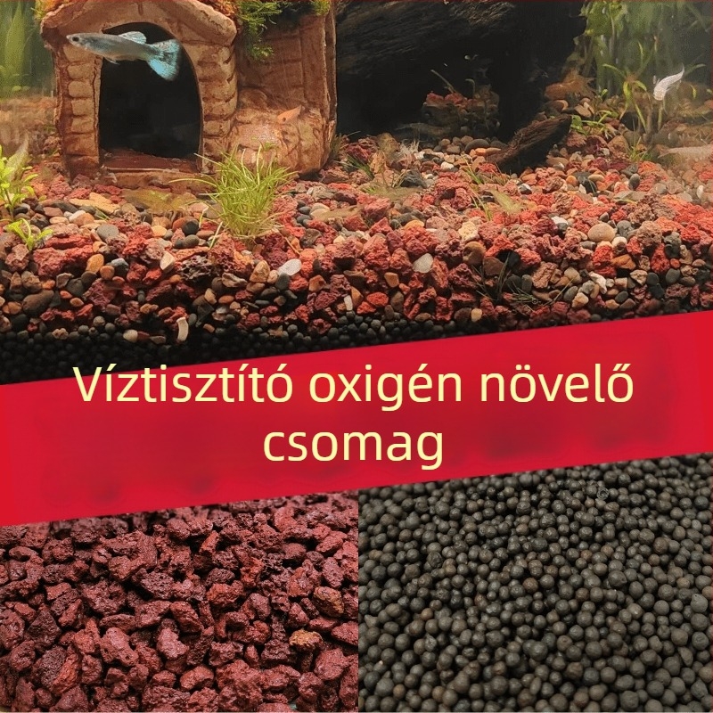 Vulkáni Köves Tájkép Akváriumhoz, Kerámia Homok Nélkül Mosás, Hidroponikus Tájkép Kő, Aljzati Homok, Vízminőség Oxigenálás