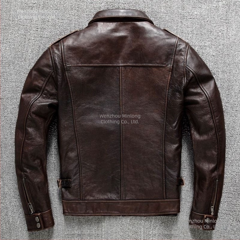 Bőrkabát szűk fazon, rever gallér, cipzár, báránybőr, ultra rövid hossz