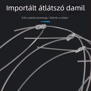 Bold Vastagított vonal, valós halbőr – biomimetikus fehér csíkos zsinóros horog tengeri horgászathoz
