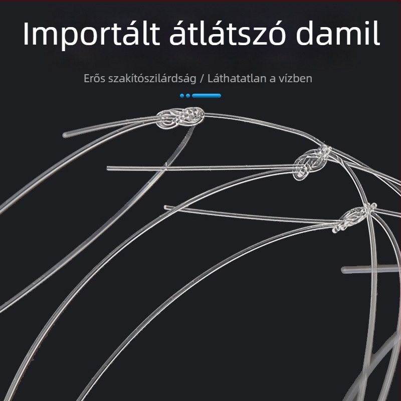 Bold Vastagított vonal, valós halbőr – biomimetikus fehér csíkos zsinóros horog tengeri horgászathoz