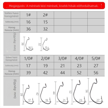 Vertical Star Crank horog 5 db puha csalival és tövises horoggal édesvízi és sós vizekhez