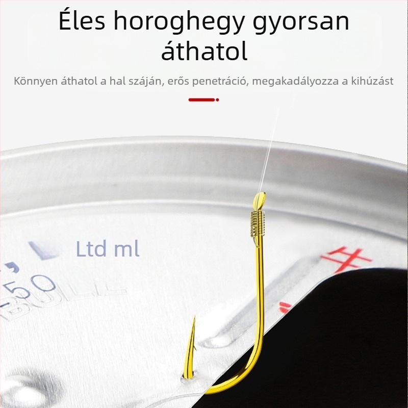 Hagyományos horgászhorog készlet, 8 horog variációval, 200 db a csomagban