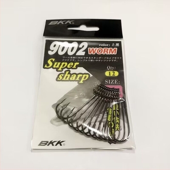BKK Megerősített tengeri horgászhorog basszhoz, crank horog széles hasú és keskeny hasú, puha csali horog, modellek 9001 9002 9003CD