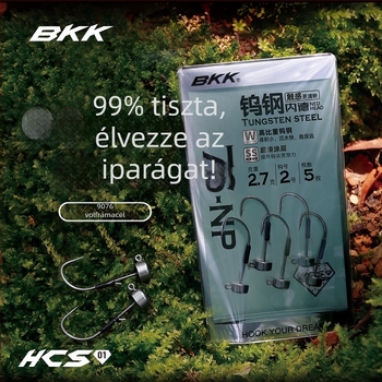 BKK Ned horog tungsten acélból, fej gomba és nehéz fejjel, tóparti horgászat