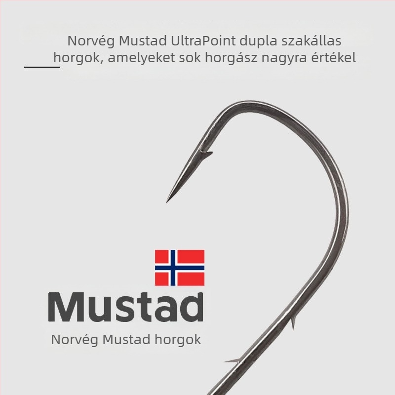 Mustad finom dupla ólomos fejű horog, 1–7 g, horgászat minnows-ra és lágy csalira, tojás horog