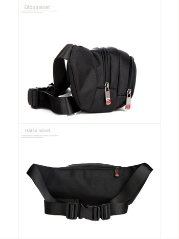 JANGEAR Sport deréktáska — Oxford szövet, lélegző, vízálló, kopásálló, uniszex