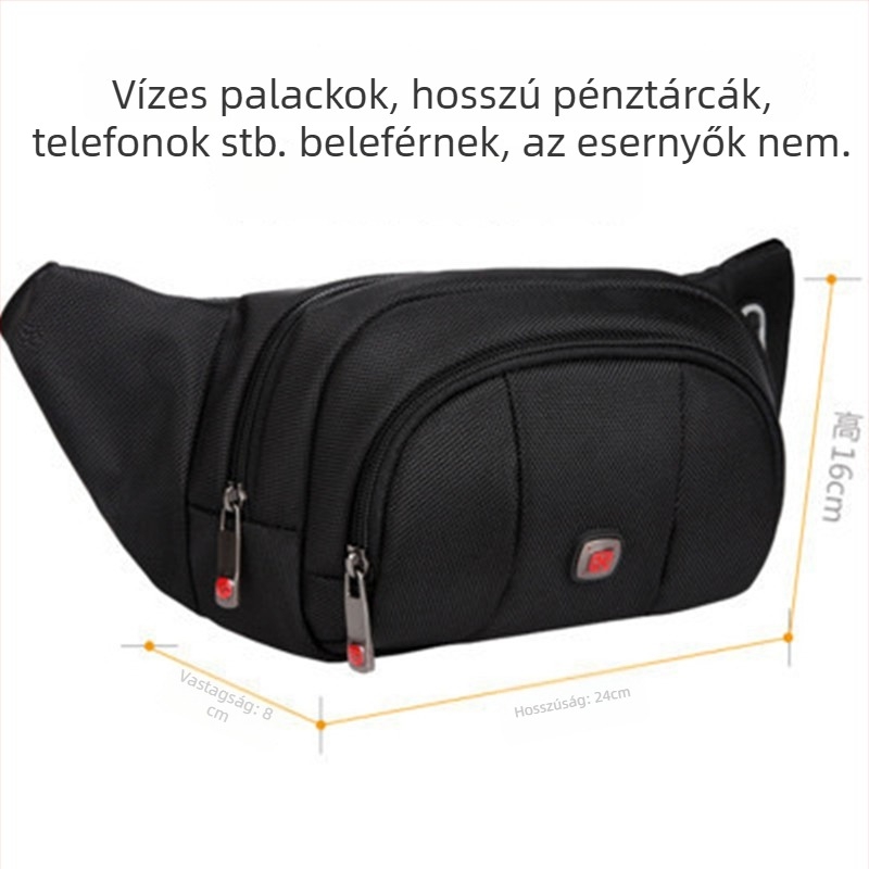 JANGEAR Sport deréktáska — Oxford szövet, lélegző, vízálló, kopásálló, uniszex