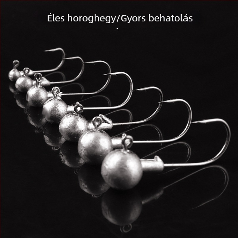 Ólomfejű horog lágy műcsalikhoz, méret 1,5, tömeg 1–14 g
