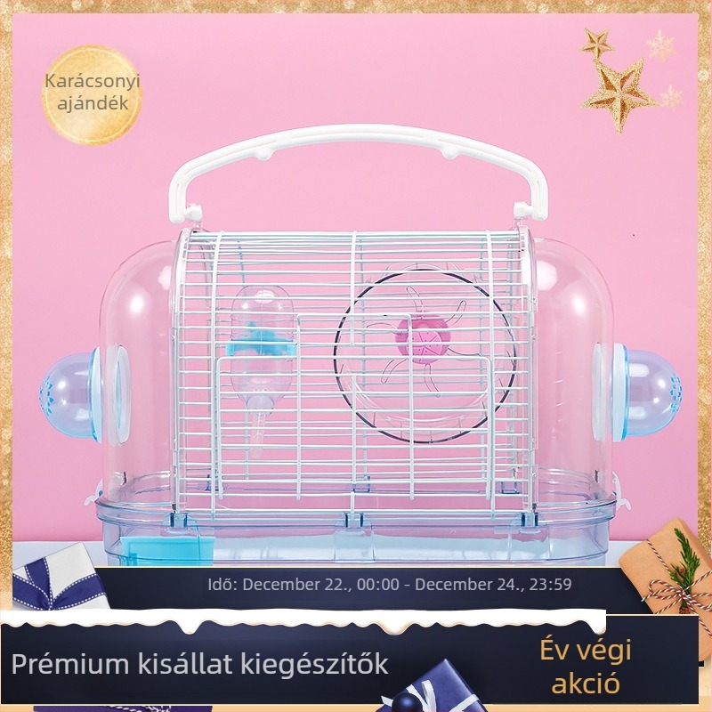 Hamster ketrec - japán stílusú hordozható villa, műanyag, márka Pet Boer, származás Taizhou Zhejiang, minden évszakban