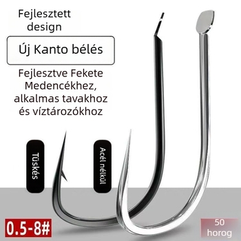 Guandong horgok nagy halakhoz – tömeges csomag 100000 db, alkalmas tározókhoz, általános horgászhorog