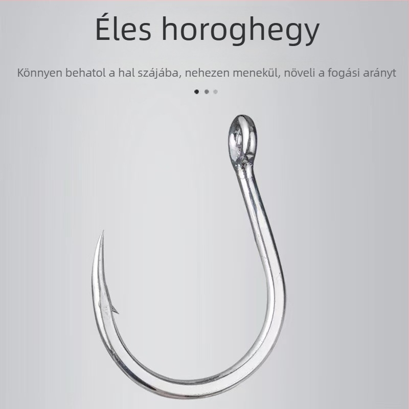 BKK Black King Jig Hook 8070-3X-NP Könnyű kerek heggyel rendelkező vaslemez horog tengeri horgászathoz