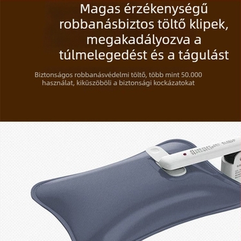 Újrat tölthető robbanásbiztos forróvíz-palack plüss külsővel, kézmelegítő és hasmelegítő funkcióval, flanel anyaggal