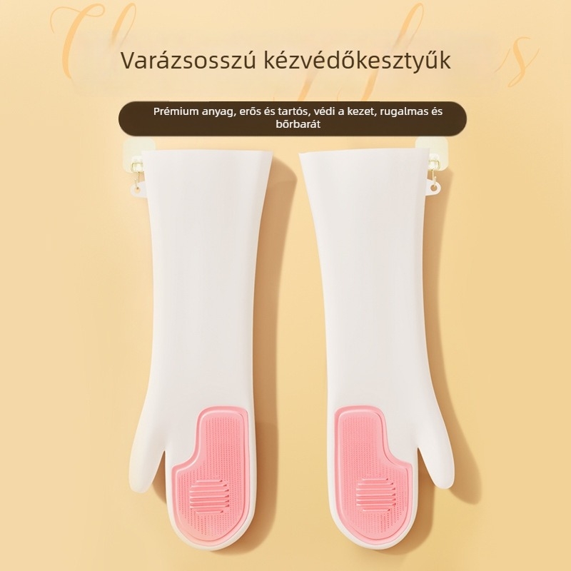PVC mosogató kesztyűk, normál vastagság, doboz 150–200 darab, tömeg 45–60 g