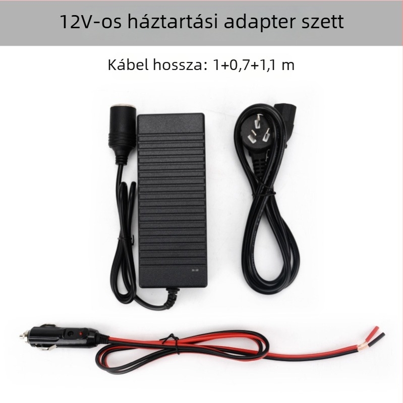 DC-12V/24V konverter relével és vezetékcsipesszel autó légpumpához