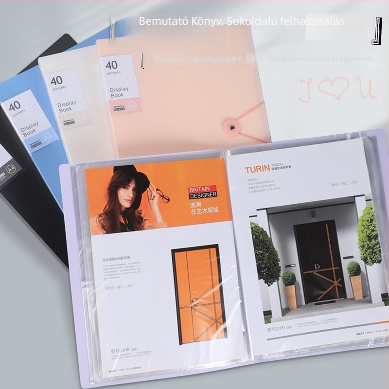 Információs könyv — Buckle Information Book, műanyag, 60 oldal, kotta mappa