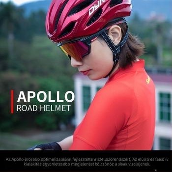 DYN Apollo M010 kerékpár sisak, uniszex, országúti és MTB használatra, légáteresztő és kényelmes