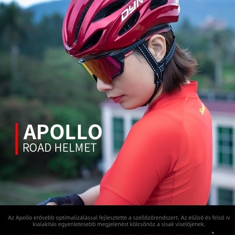 DYN Apollo M010 kerékpár sisak, uniszex, országúti és MTB használatra, légáteresztő és kényelmes
