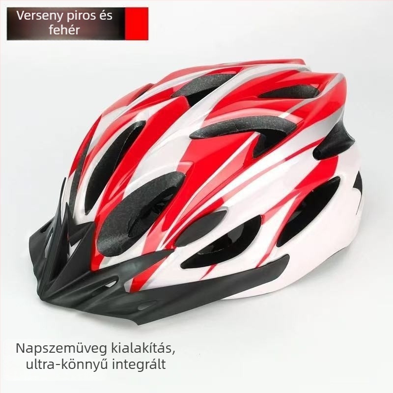 Kerékpáros sisak, uniszex minimalistikus dizájn, anyag PC+EPS, könnyű, lélegző, testreszabható