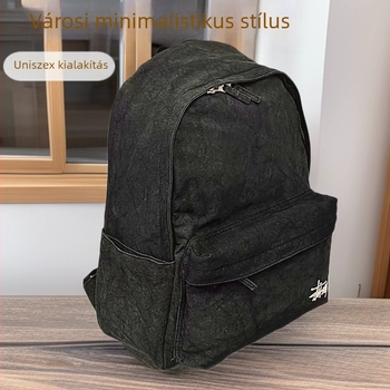 Vászon laptop hátizsák, uniszex, 36–55L, 16 hüvelykes laptophoz illeszkedik, Légpárnás vállpántok