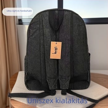 Vászon laptop hátizsák, uniszex, 36–55L, 16 hüvelykes laptophoz illeszkedik, Légpárnás vállpántok