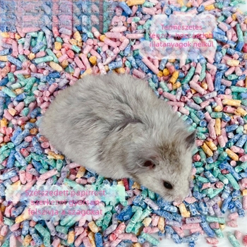 Hamster aljzat és dekoráció: nedvszívó színes papírgolyók, dezodoráló virágágak, pormentes faapríték a hamsterek tájépítéséhez – Cooliby