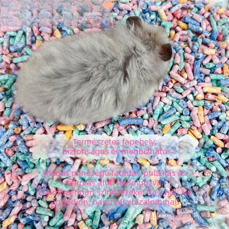 Hamster aljzat és dekoráció: nedvszívó színes papírgolyók, dezodoráló virágágak, pormentes faapríték a hamsterek tájépítéséhez – Cooliby