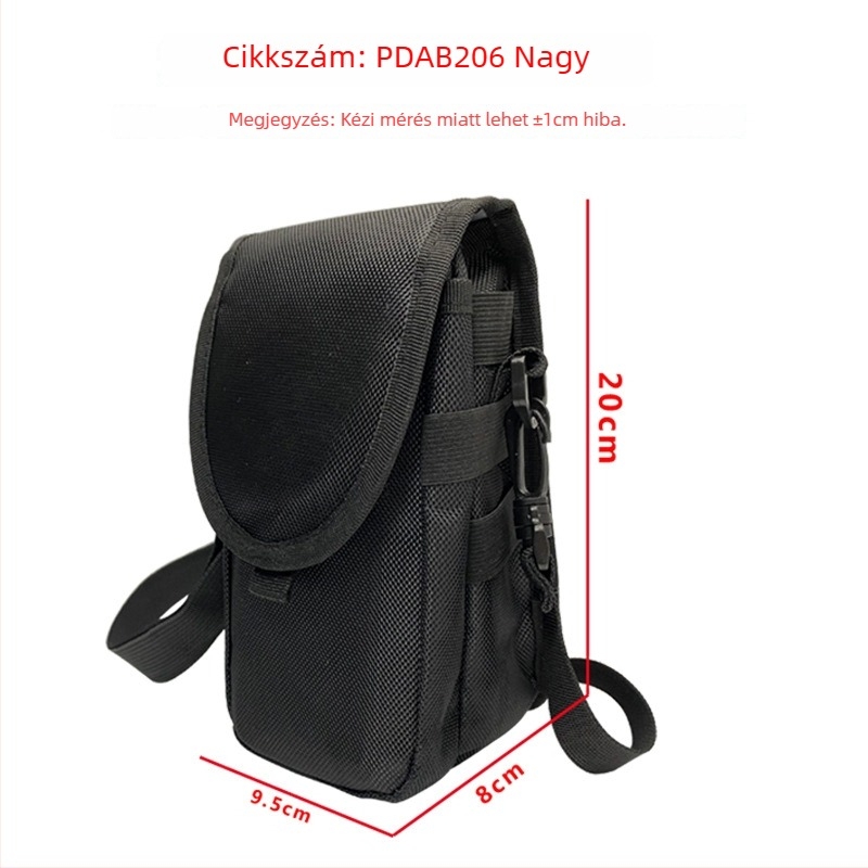 Kézi POS/PDA terminál védőtok – nylon, RFID-kompatibilis, egyedi logó nyomtatás, súly 200 g