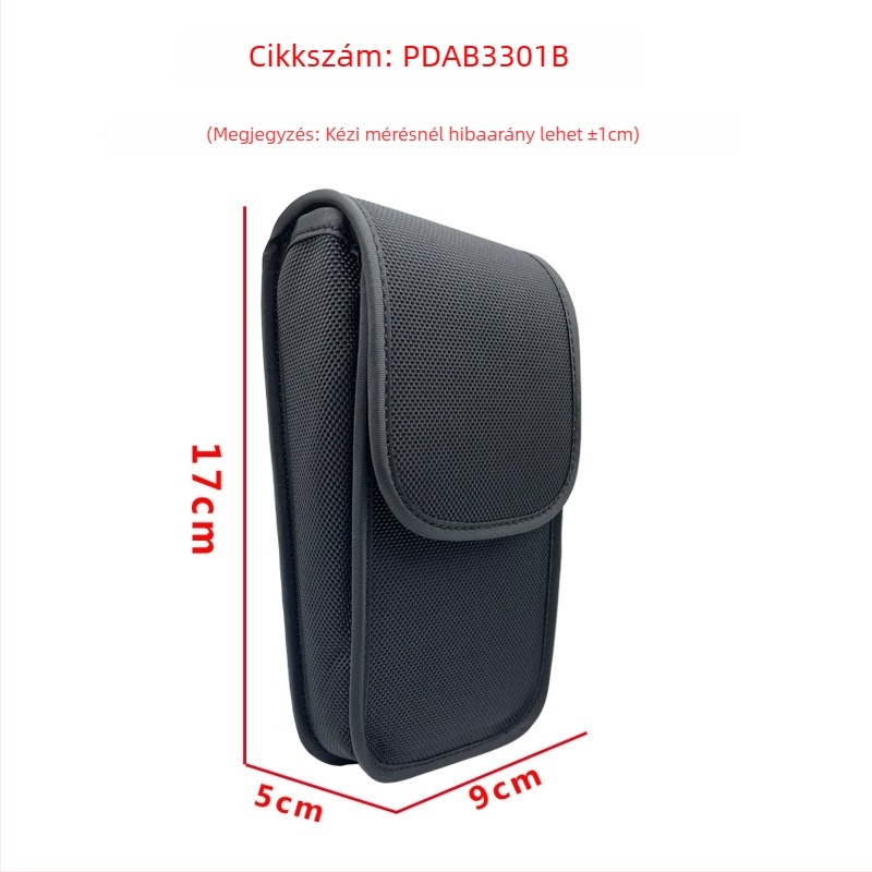 Kézi POS/PDA terminál védőtok – nylon, RFID-kompatibilis, egyedi logó nyomtatás, súly 200 g