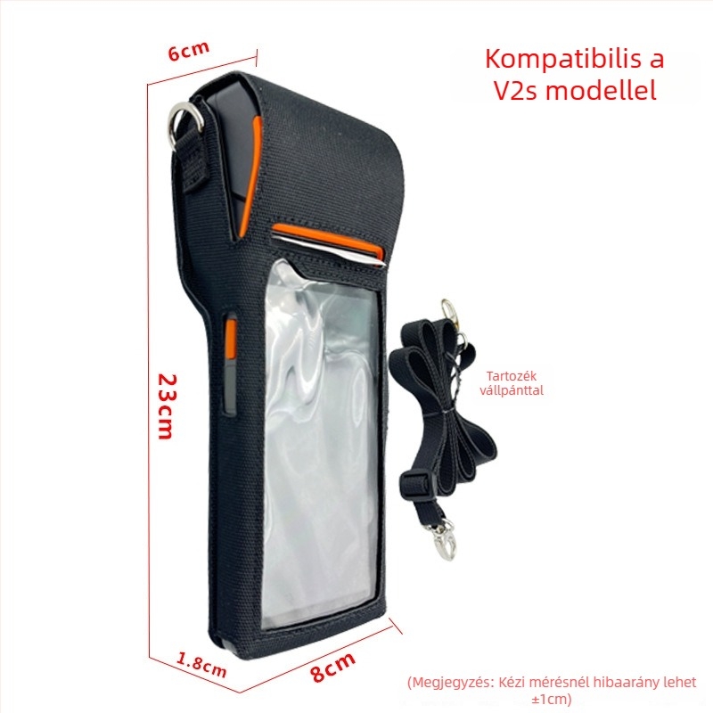 Kézi POS/PDA terminál védőtok – nylon, RFID-kompatibilis, egyedi logó nyomtatás, súly 200 g