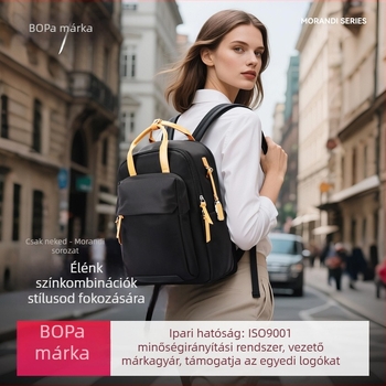 Bo Pai üzleti hátizsák nylonból, vízálló, laptoprekesz és belső zsebekkel