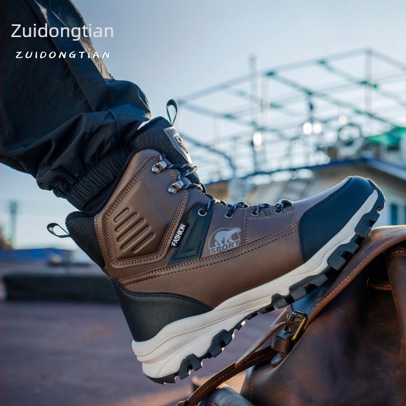 Női hócipők, egyszerű stílus, felső rész Space Leather, EVA talp, belső műszőrmés bélés