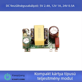 Izolált, többkimenetes kapcsolóüzemű tápegység modul: 12V 1A, 5V 2.4A, 24V 0.5A