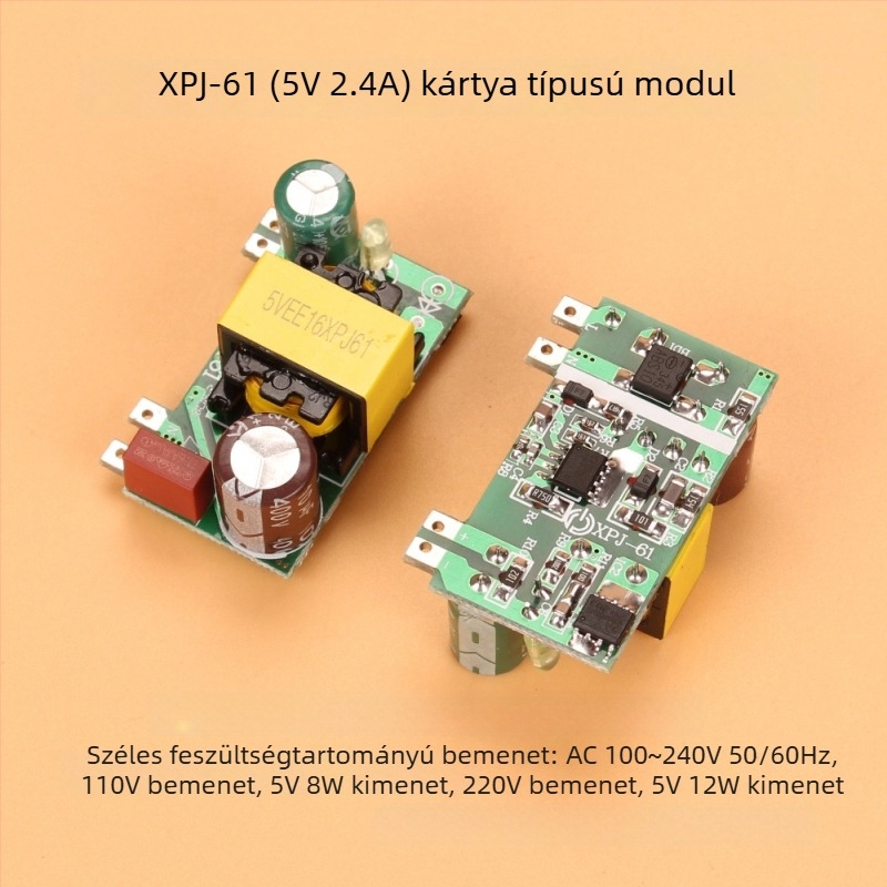 Izolált, többkimenetes kapcsolóüzemű tápegység modul: 12V 1A, 5V 2.4A, 24V 0.5A