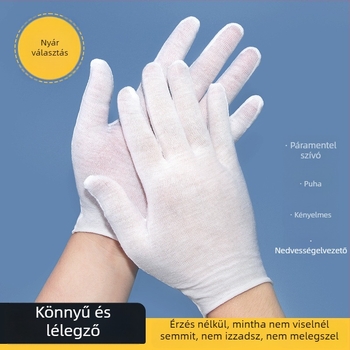 Egyszer használatos kesztyűaljzat, ultra vékony és lélegző, pamut alap