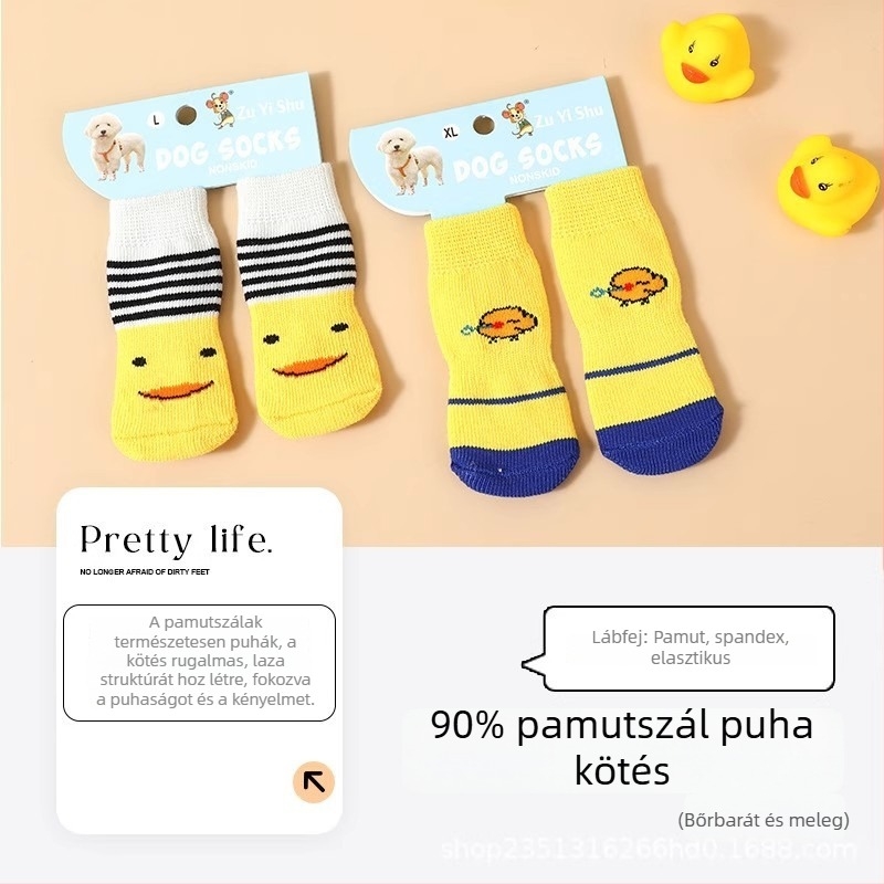Kutyaszövet zokni és cipő kültéri használatra, lábvédők piszok ellen, cipők macskáknak és háziállatoknak, karcolás elleni védelem kicsi testű kutyáknak (Anyag: Egyéb; Alkalmazható: Univerzális; Importált: Nem; IP jogosultság: Nincs)