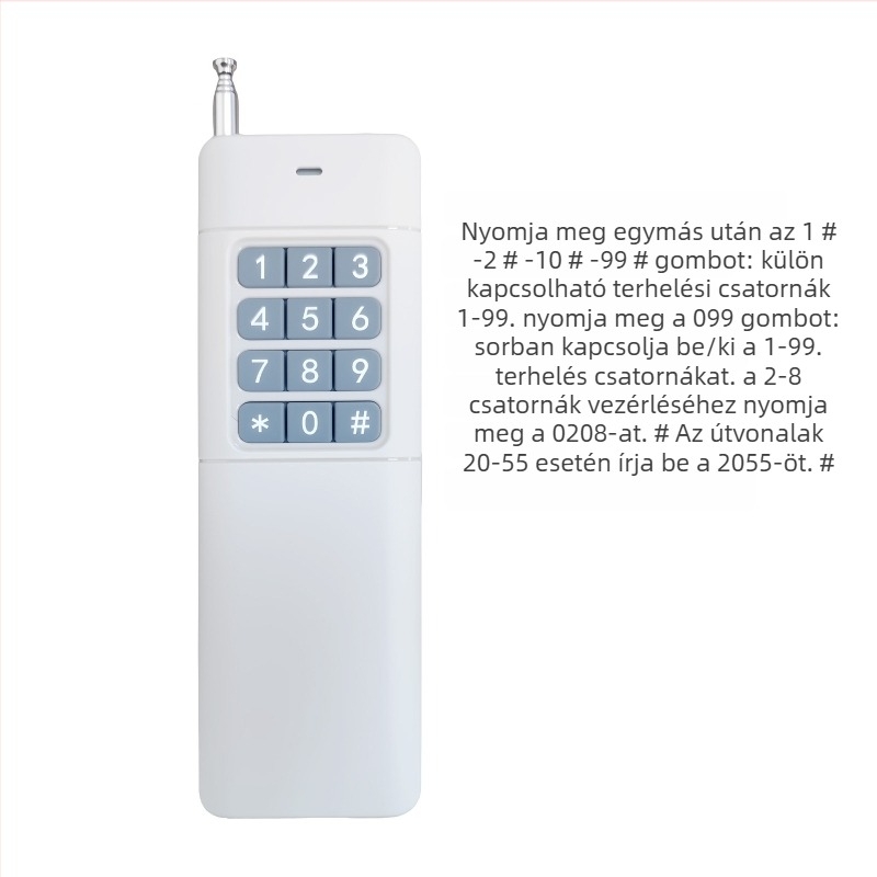 Vezeték nélküli távirányító kapcsoló — Jingchuangxinwei márka; -20–75°C üzemhőmérséklet; távirányítással működik