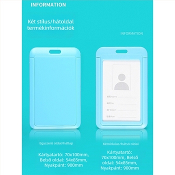 Behúzható badge-tartó — műanyag, Uhoo/youhe márka, modern minimalista design, ideális ID-kártyákhoz, busz-kártyákhoz, játékkártyákhoz, alkalmazotti és gyári badge-ekhez