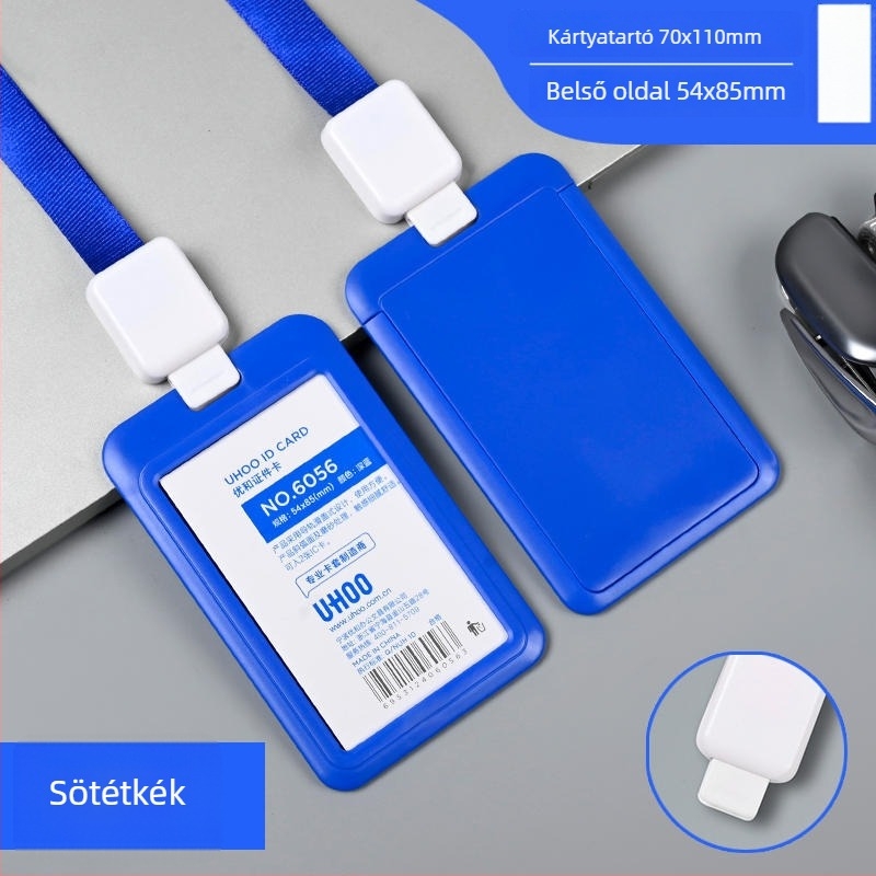 Behúzható badge-tartó — műanyag, Uhoo/youhe márka, modern minimalista design, ideális ID-kártyákhoz, busz-kártyákhoz, játékkártyákhoz, alkalmazotti és gyári badge-ekhez